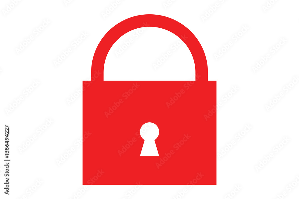 lock icon. padlock isolated on white background. lock icon. padlock isolated on white background.