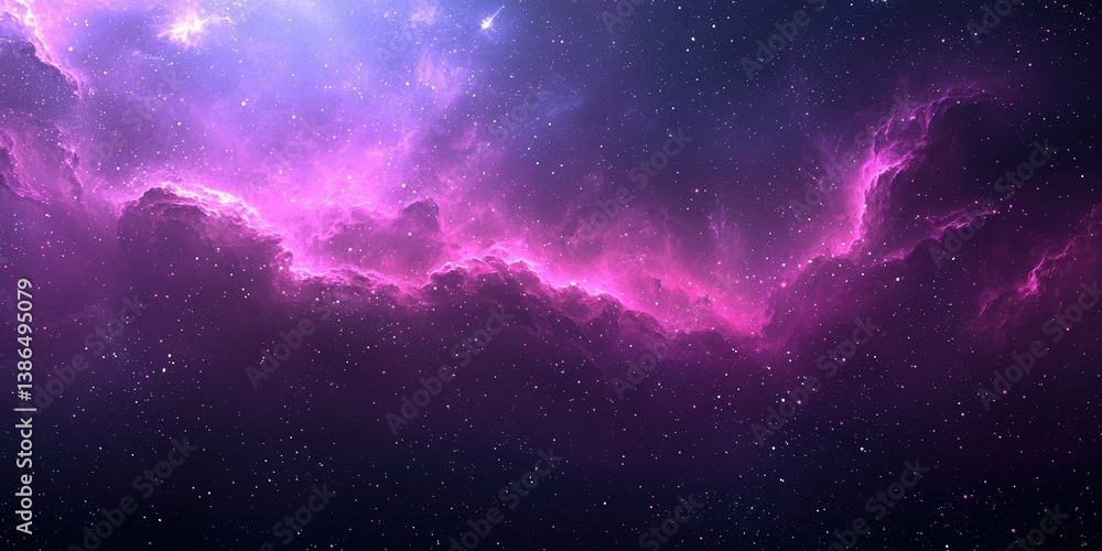 Fototapeta premium a purple space with a lot of stars 