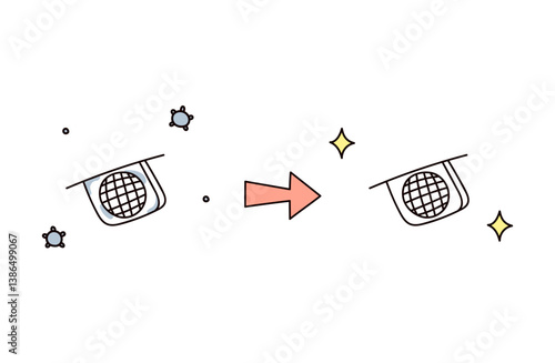 排水溝のイラスト