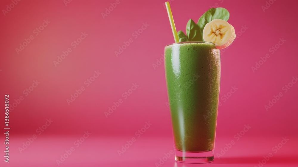A fresh green smoothie with spinach, kale, and apple. Featuring nutritious and refreshing drinks A fresh green smoothie with spinach, kale, and apple. Featuring nutritious and refreshing drinks
