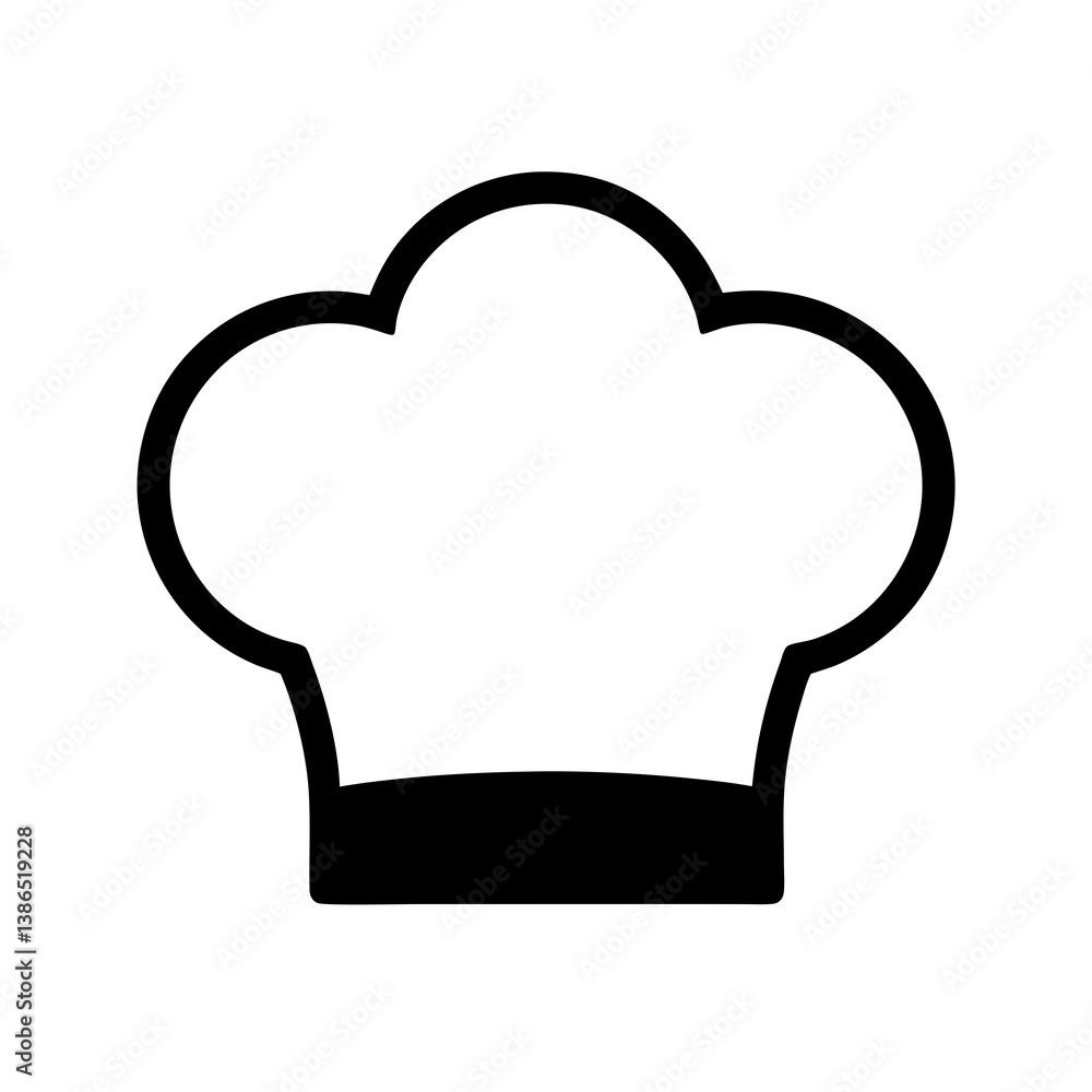 Minimalist Chef Hat Icon Silhouette Vector Elegant Culinary Illustrations for Creative Projects Minimalist Chef Hat Icon Silhouette Vector Elegant Culinary Illustrations for Creative Projects