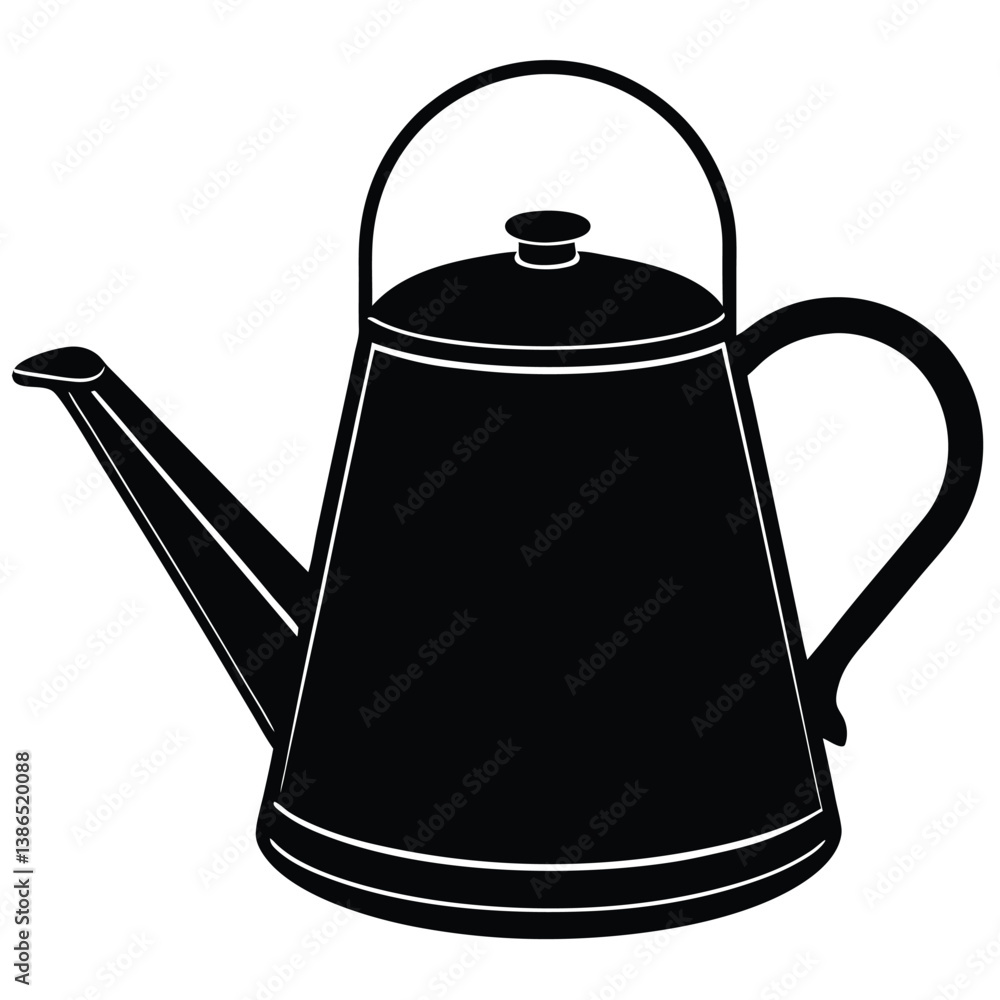 Obraz premium Modern Kettle Vector Illustration – Electric, Vintage, and Whistling Kettles