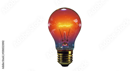 Light bulb icon. Lamp vector illustration on isolated background. Energy and idea sign business concept.
