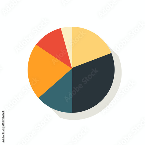 Free Download Colorful Segmented Pie Chart Data Visualization - GFXLoad
