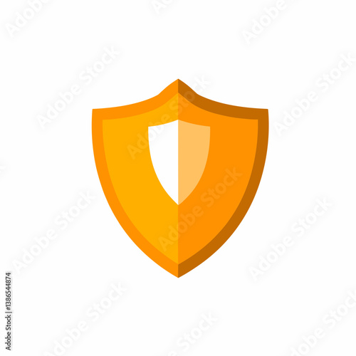 Free Download Orange And White Shield Icon Graphic Design - GFXLoad