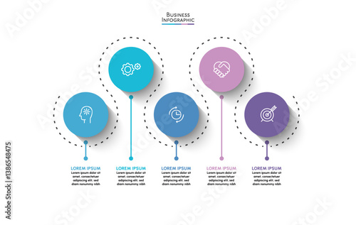 Business data visualization. timeline infographic icons designed for abstract background template