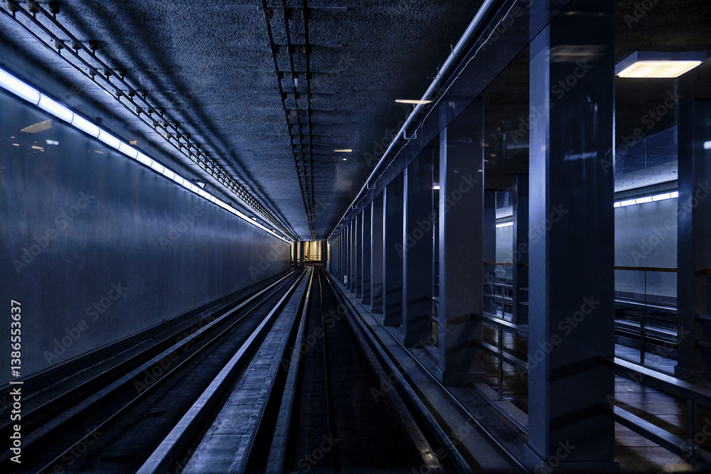 Fototapeta premium subway train station