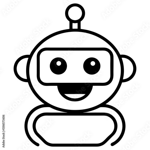 Chatbot Symbol and Logo Vector Icon AI Communication Design Illustrations for Digital Projects