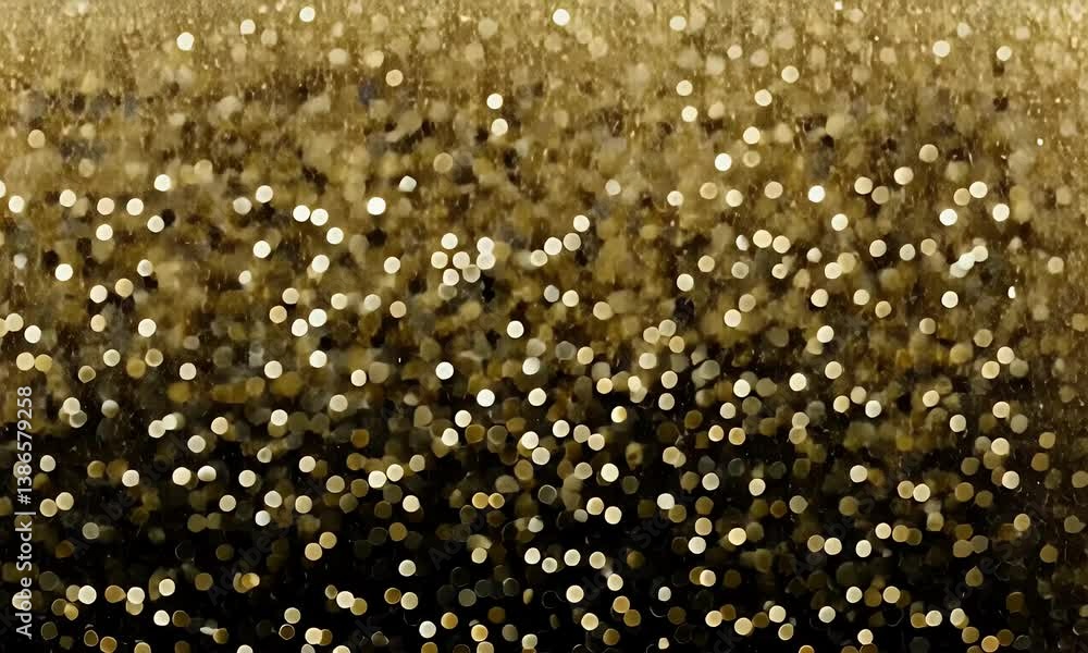 Blurred golden sparkles cascade down, creating a mesmerizing bokeh effect with a gradient from light to dark Blurred golden sparkles cascade down, creating a mesmerizing bokeh effect with a gradient from light to dark