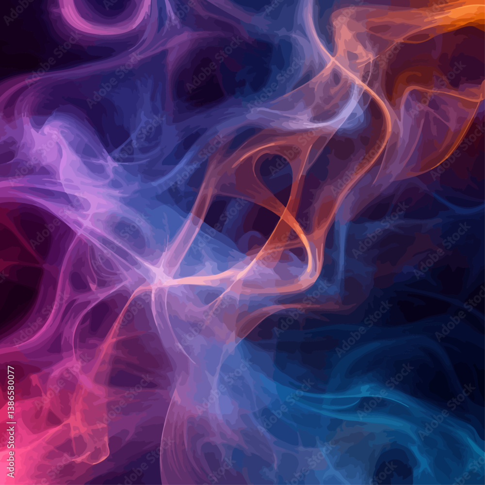 Abstract Swirls of Vibrant Light and Color Abstract Swirls of Vibrant Light and Color
