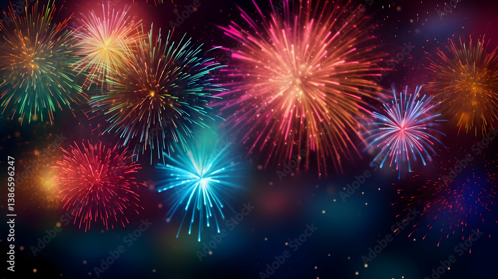 fireworks in the night sky fireworks in the night sky