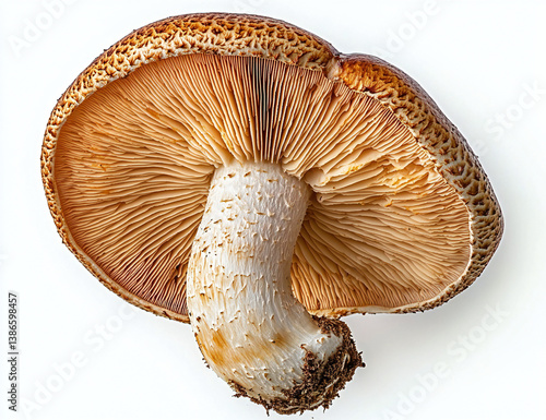 Wallpaper Mural Microscopic Close-Up Macro Shot of Isolated Shitake Mushrooms, Capturing Intricate Details and Rich Colors with Creamy White Background for Food Photography Torontodigital.ca