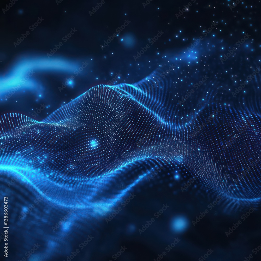 Abstract digital wave design Abstract digital wave design