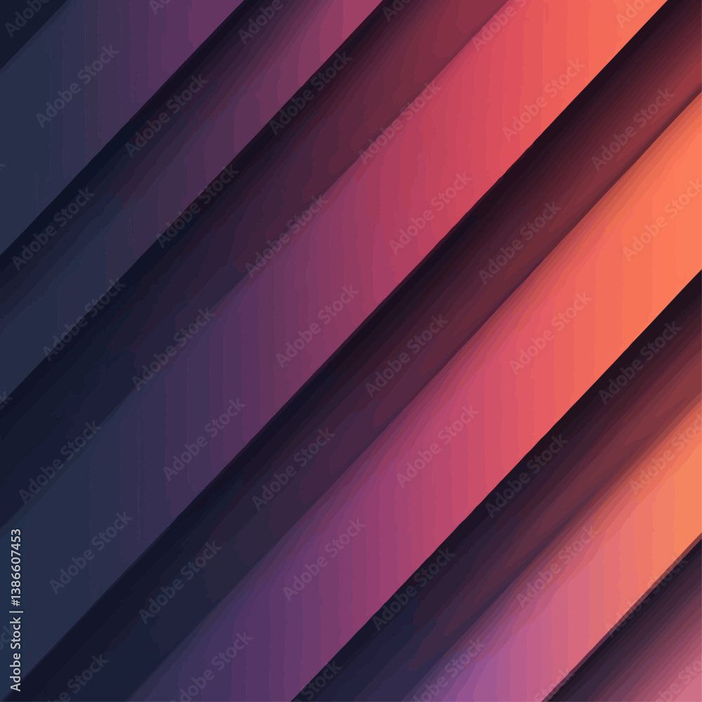 Fototapeta premium Diagonal Gradient Stripes Abstract Background
