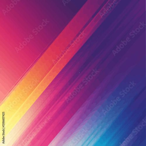 Abstract Diagonal Lines in Gradient Color Scheme