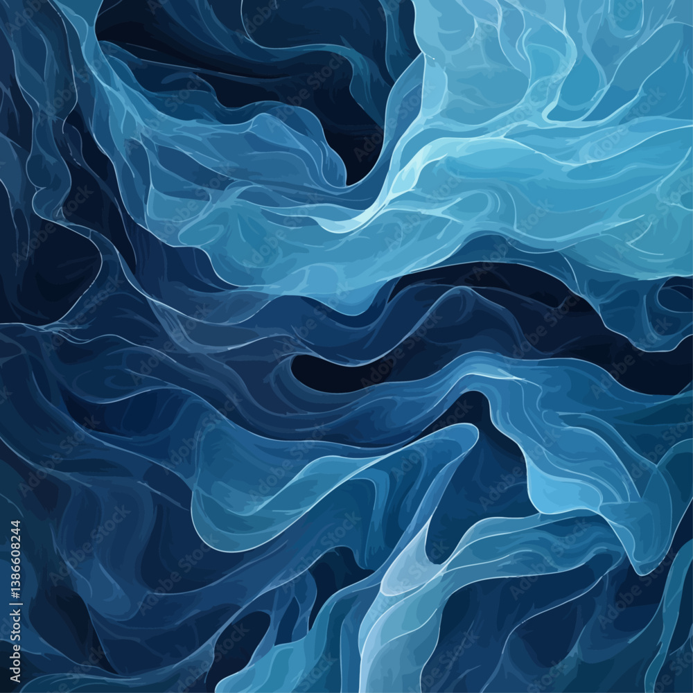 Obraz premium Fluid dynamic design conveying movement and depth