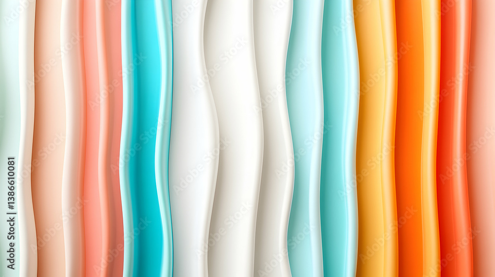 Abstract Colorful Wave Pattern Background with Pastel Lines Abstract Colorful Wave Pattern Background with Pastel Lines