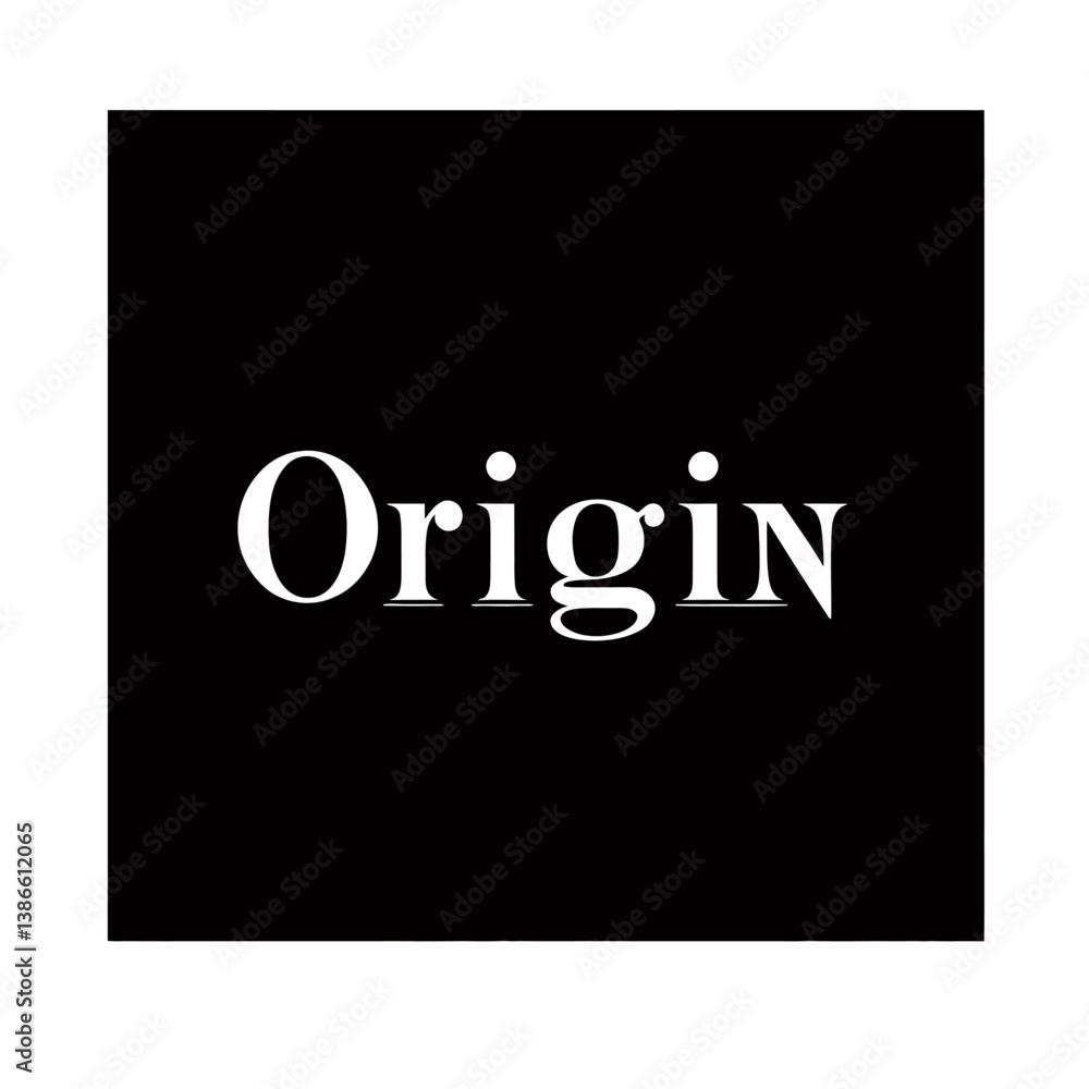 Origin Wordmark on Black Background