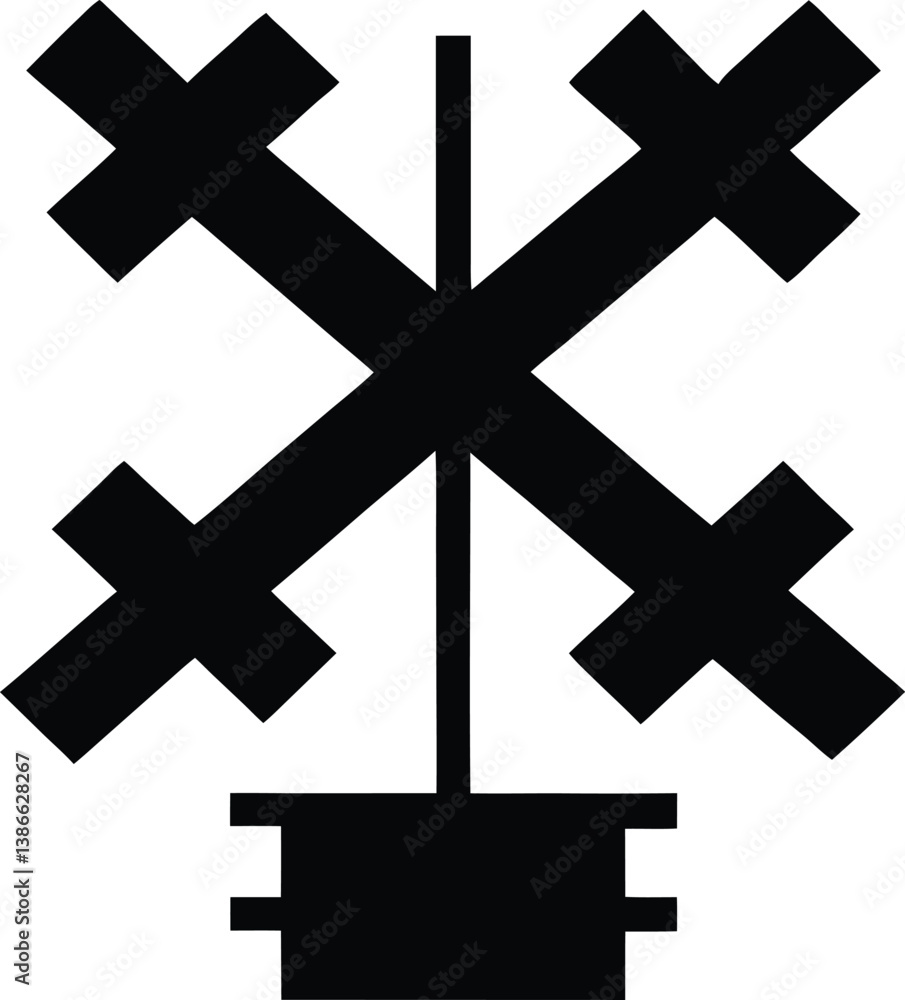 Fototapeta premium vector cross icon