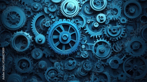 Wallpaper Mural Complex gear system Torontodigital.ca