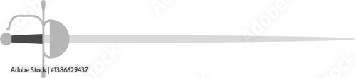 vector of a rapier sword