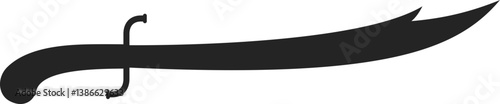 vector of a sword. weapon, traditional, knight