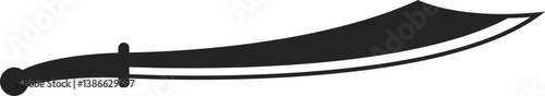 vector of a sword. weapon, traditional, knight
