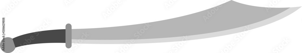 Naklejka premium vector of a scimitar sword