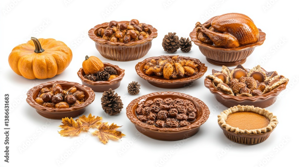 Thanksgiving Feast: Delicious Food and Festive Decorations Thanksgiving Feast: Delicious Food and Festive Decorations