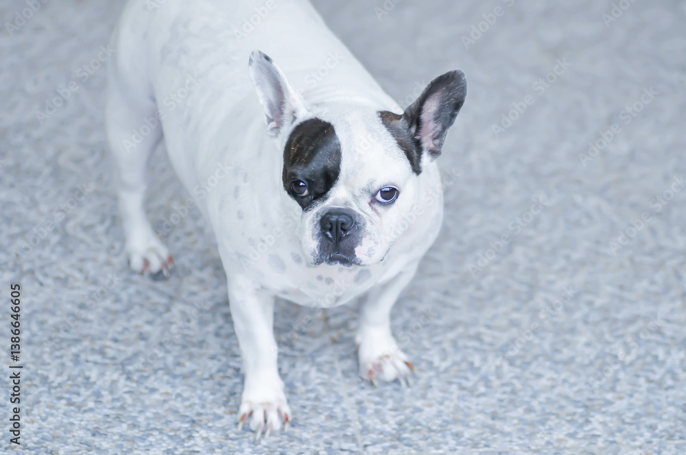 dog or french bulldog, black and white French bulldog dog or french bulldog, black and white French bulldog