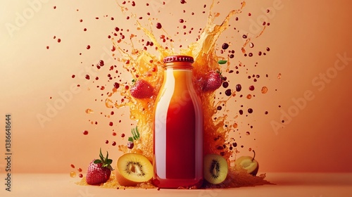 Wallpaper Mural bottle and glass Torontodigital.ca