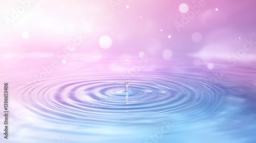 Wallpaper Mural Rippling water drops a close-up of tranquility in a serene natural background Torontodigital.ca