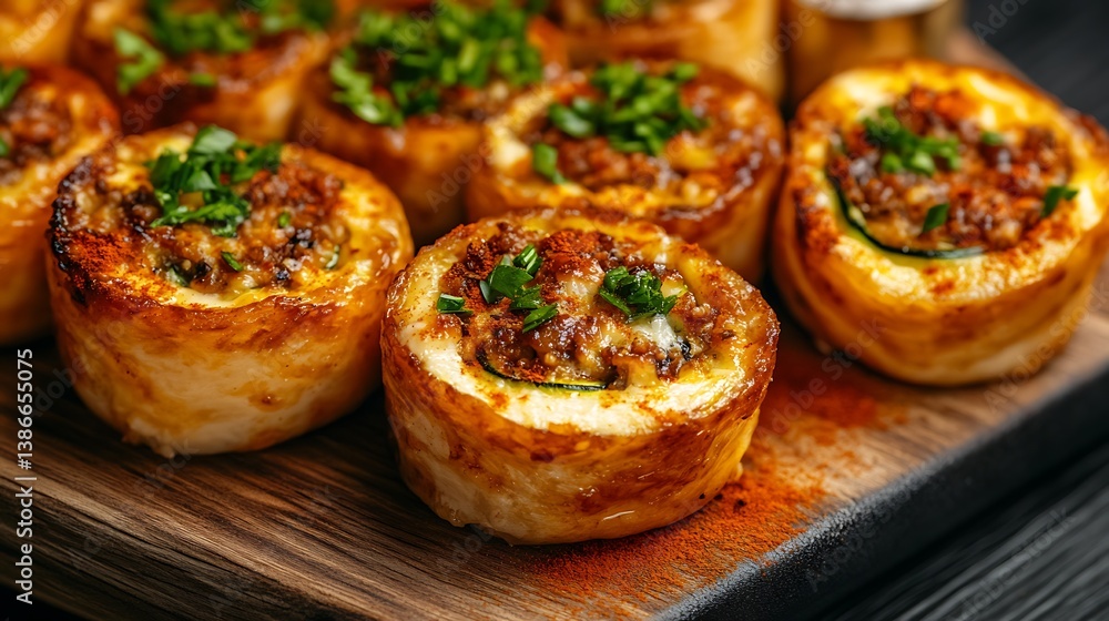 Delicious Baked Zucchini Cups with Savory Filling