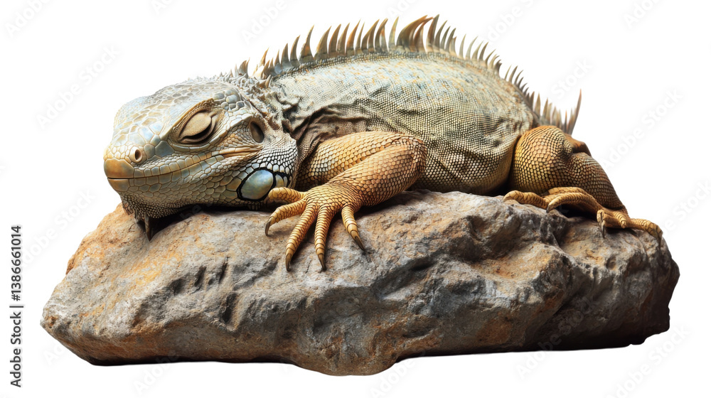 Fototapeta premium iguana on a white background