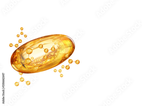 yellow capsule vitamin