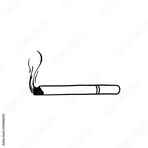 cigarette vector, hand drawn illustration