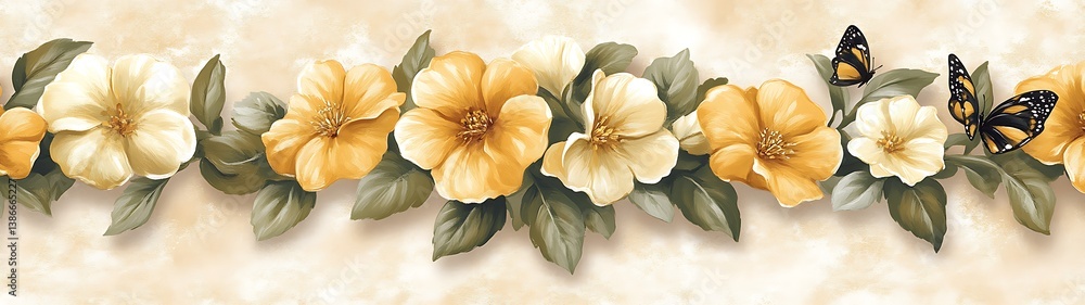 Floral Border Pattern
