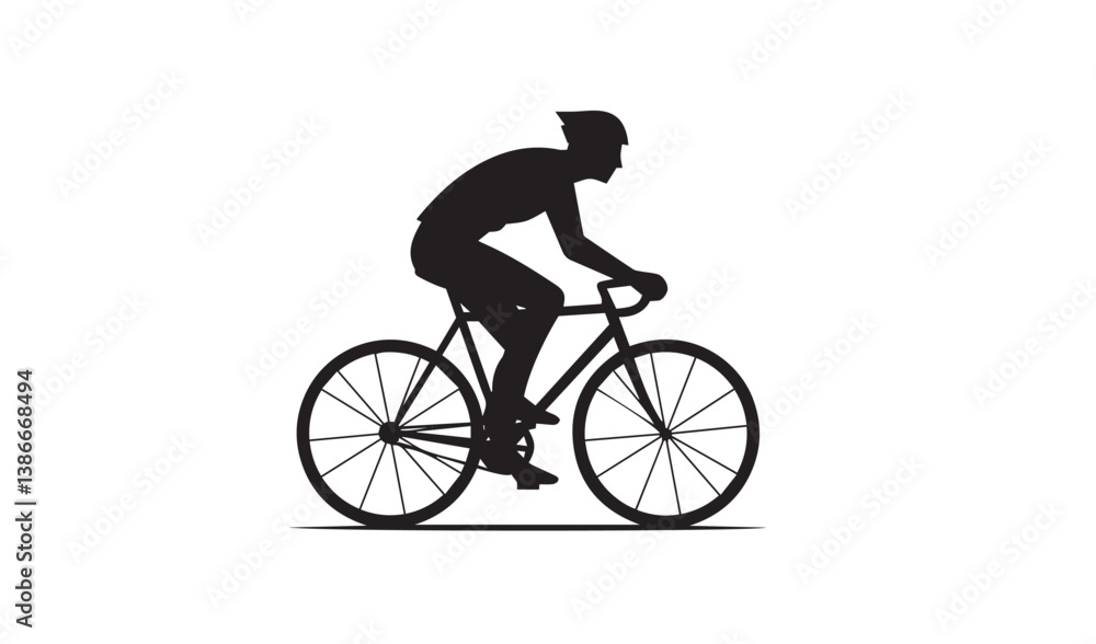 Fototapeta premium Adventurous Cyclists Pushing Physical Boundaries Highlighting Road Pathways Creating Stunning Visual Motion Displays Ideal for Campaigns