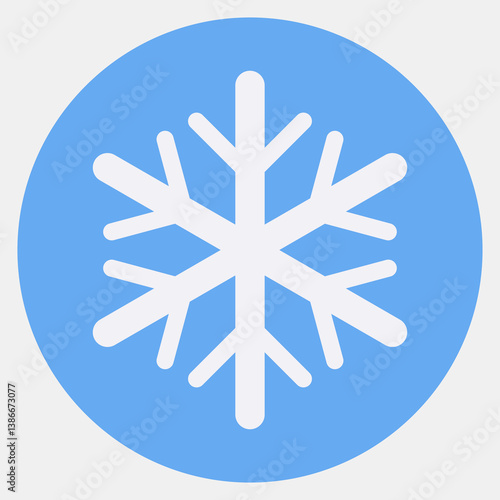 Icon frost resistance. Packaging symbol elements. Icons in color mate style. Good for prints, posters, logo, product packaging, sign, expedition, etc.