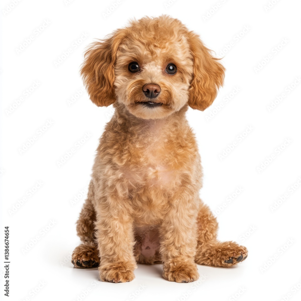 Playful poodle dog portrait studio setting high-quality image bright background close-up view pet photography Playful poodle dog portrait studio setting high-quality image bright background close-up view pet photography