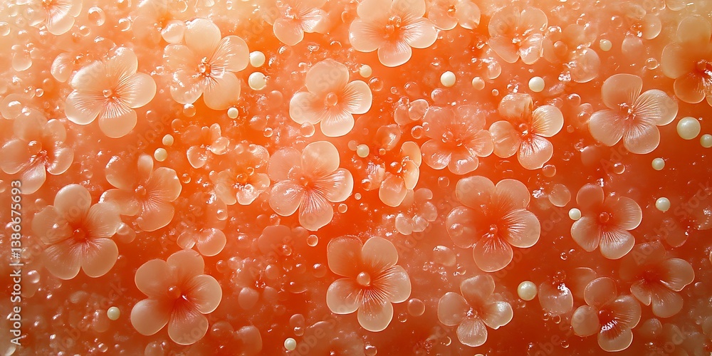 Floral Design on Surface