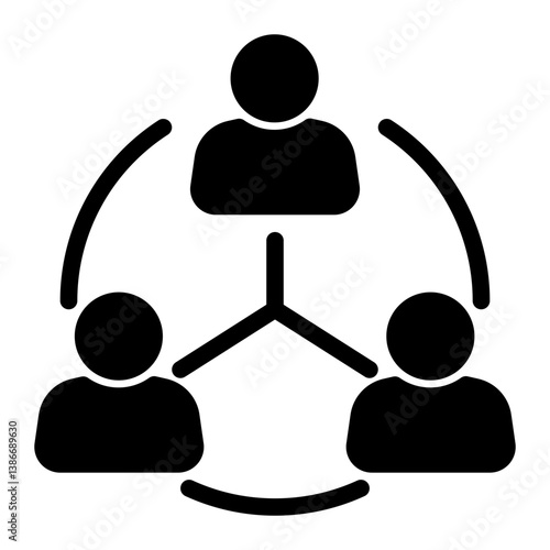 Network Icon Solid Style for Startup Business Pack Icon Themes