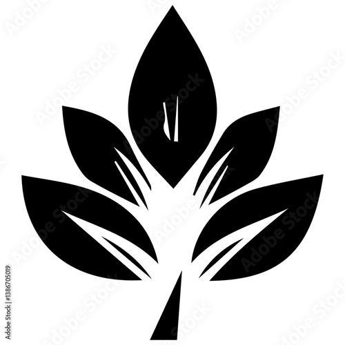 Creative summer leaf abstracts in tranquil verdant patterns