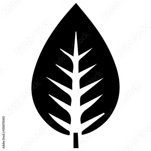 Tranquil simple leaf canopy design in lush verdant composition