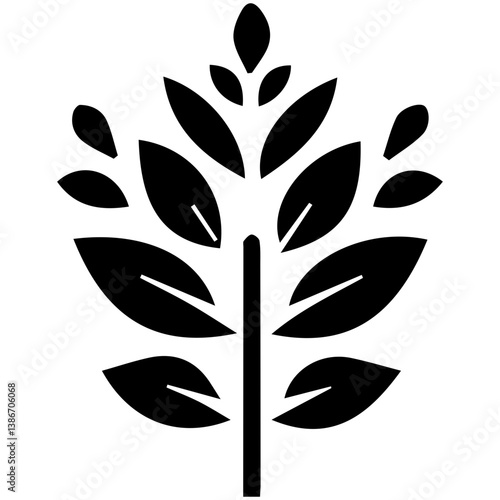 Captivating abstract harmony of verdant leaf patterns