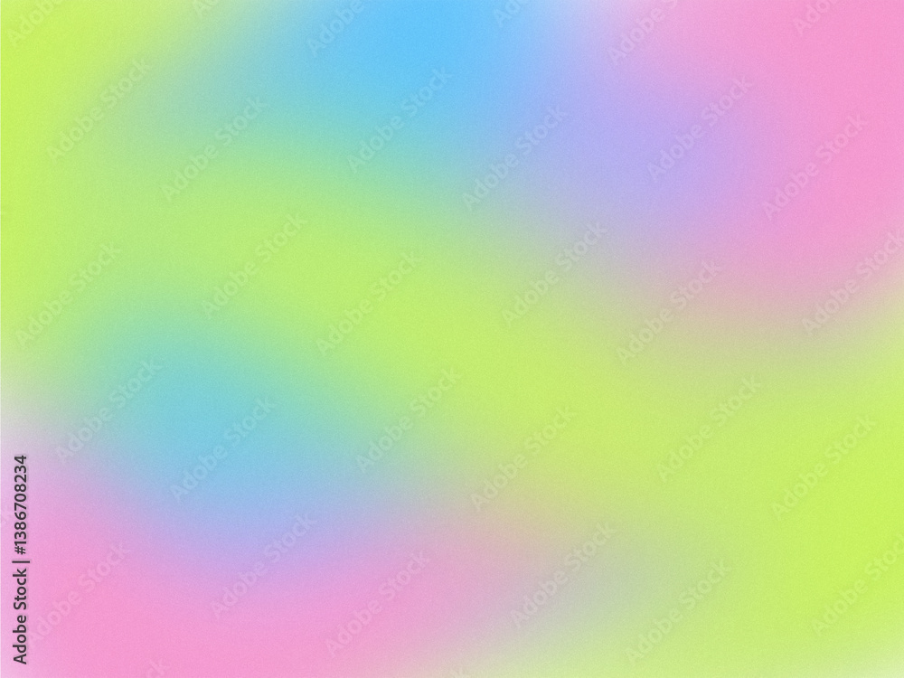 Obraz premium Vibrant Pastel Gradient with Soft Blur and Holographic Effect