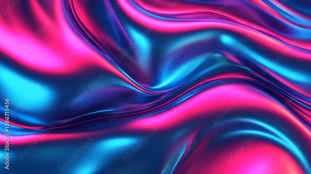 Abstract vibrant flowing fabric folds in vibrant hues Abstract vibrant flowing fabric folds in vibrant hues