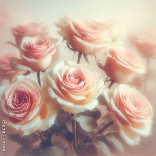 Wallpaper Mural bouquet of roses Torontodigital.ca