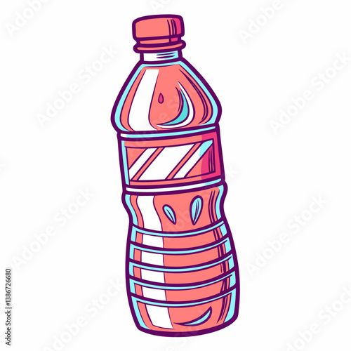 Bottle of water isolated