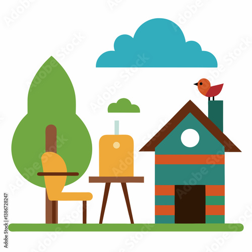 house and tree